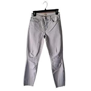 L'Agence Margot High Rise Acid Wash Distruct/Distressed Jeans - Size 25 (NWT)